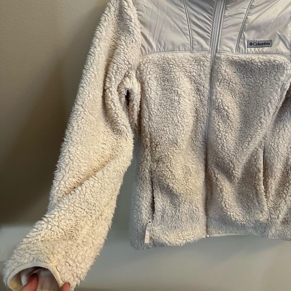 Columbia White Fleece Jacket - Picture 5 of 14